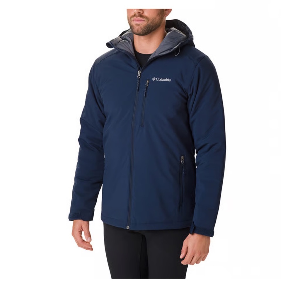 Columbia Blue Performance Jacket with Insulated Hood